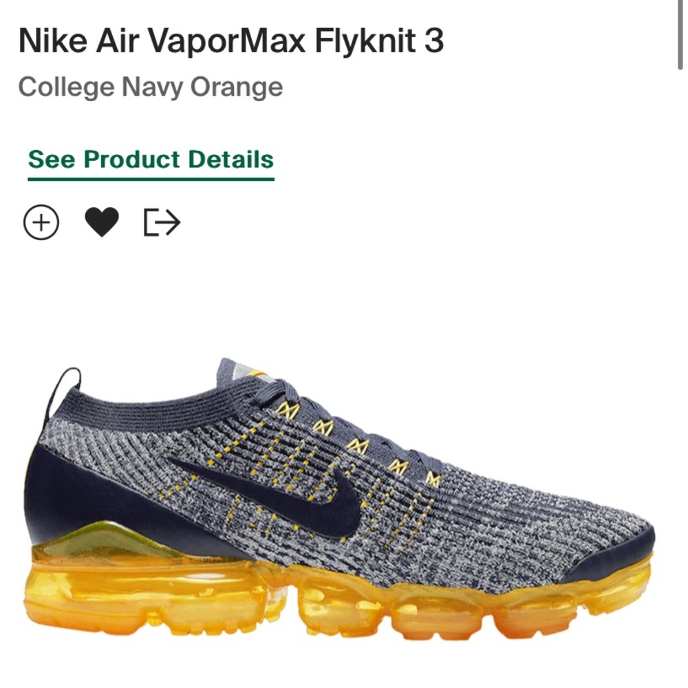 Nike Air Vapormax 3 “College Navy/Orange”